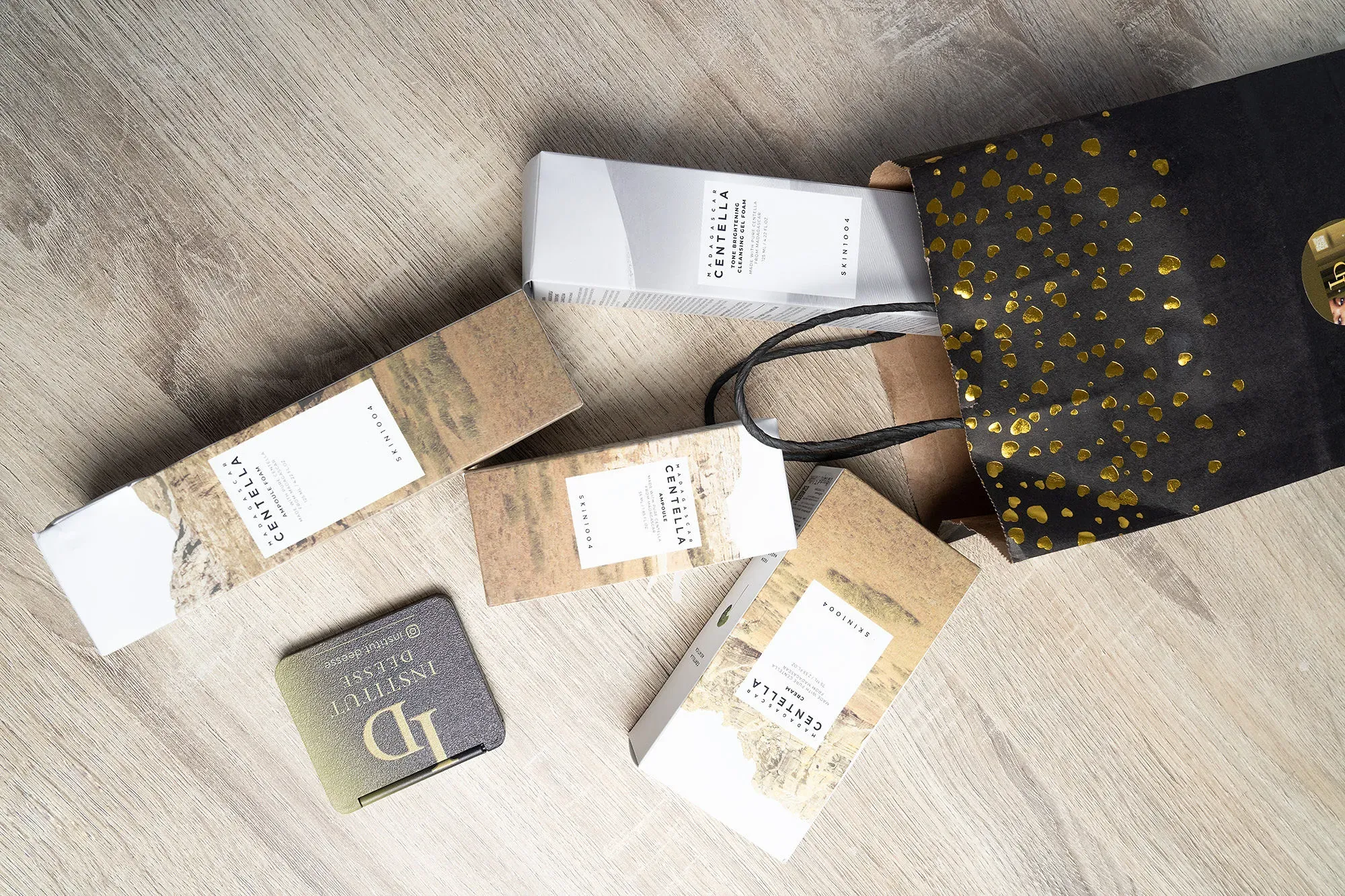Produits de cosmétique coréenne présentés à l’institut