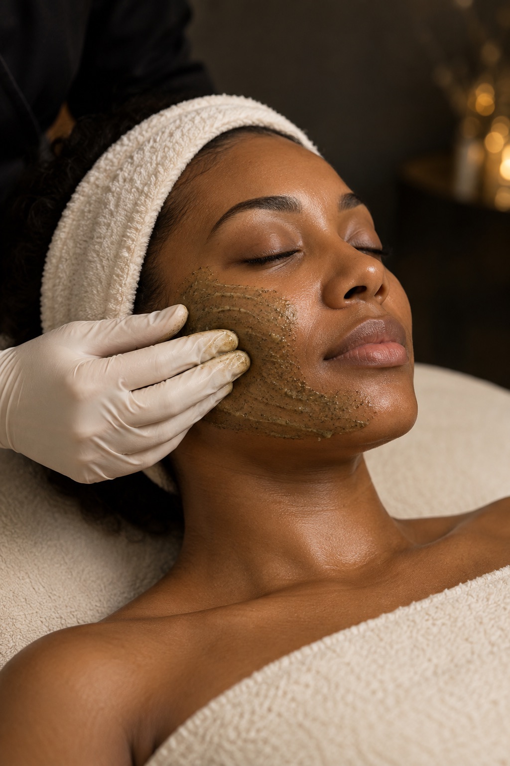 Application d’une préparation végétale pour un peeling aux algues
